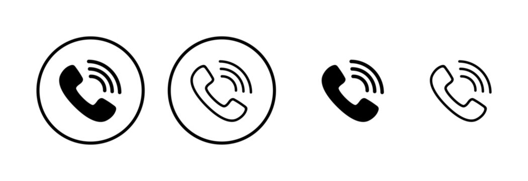 Call icon logo design. telephone sign and symbol. phone icon. contact us
