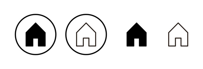 House icon logo design. Home sign and symbol