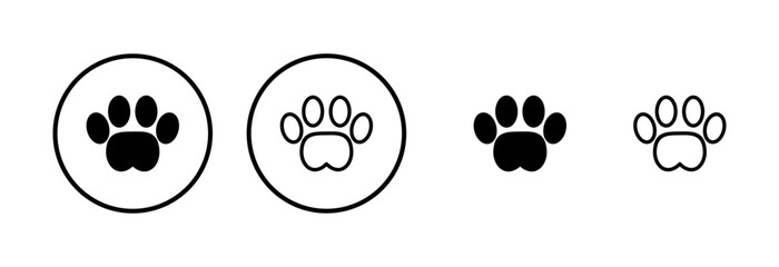 Paw icon logo design. paw print sign and symbol. dog or cat paw © LUNARA