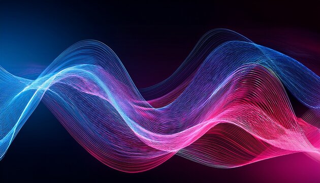 Experience Stunning Digital Waves In Vibrant Pink And Blue Perfect For Modern Tech Designs And Futuristic Backgrounds Conveying Innovation And Cutting Edge Technology Beautifully