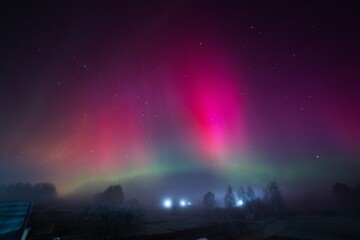 Northern Lights view from the village