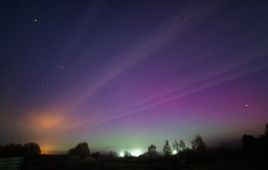 Northern Lights view from the village
