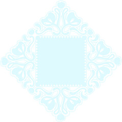 Ornate Floral Frame with Lace