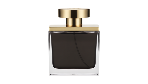 Dark perfume bottle 
