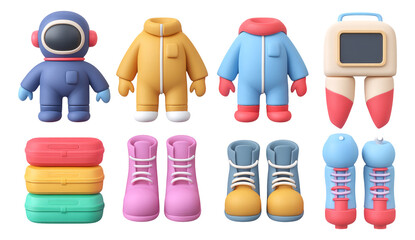 Colorful Sci-Fi Exploration Gear for Adventure in Isolated Environments