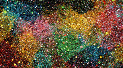 A dynamic visualization of neural network nodes expanding outward, interconnected by glowing lines, representing artificial intelligence, data flow, and complex systems.