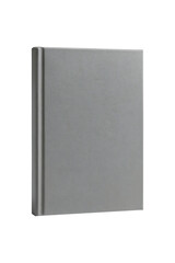 Closed Gray Hardcover Book Mockup Isolated on a Transparent Background
