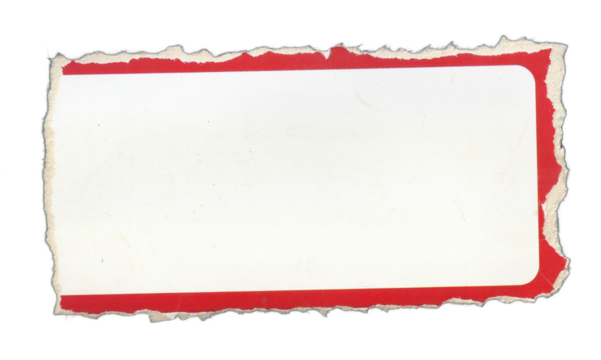 Vintage Torn Paper Label Background for Graphic Design