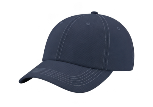 A blue baseball cap isolated on transparent background