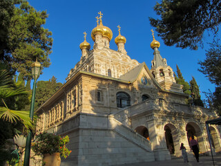 Fototapeta premium Church of mary magdalene, gethsemane, jerusalem