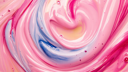 Fototapeta premium Pastel abstract swirl with soft, flowing colors blending seamlessly, creating a dreamy, artistic background perfect for design, visuals, or creative digital art.