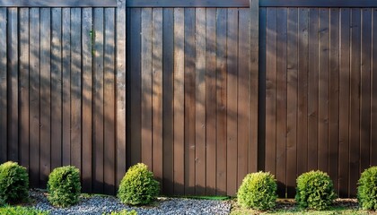 Tall Cedar Privacy Fence Enveloping The Backyard Generative Ai