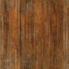 Obraz premium Corten weathering steel with stable rust patina and soft oxide bloom, orange-brown tone, even light, seamless.