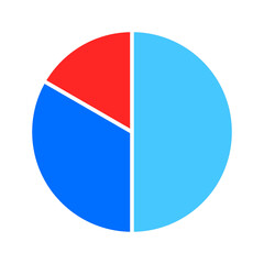 Simple Three-Segment Pie Chart
