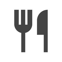 knife and fork symbol sign restaurant concept