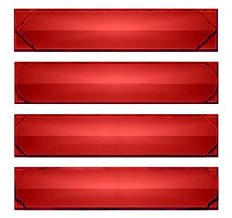 高級感のある赤色のフレーム　F　4種セット