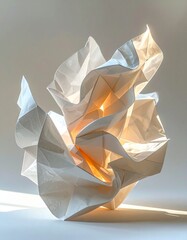 paper sculptures come alive with procedural folding animations and soft shado 