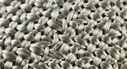 Closeup of woven metallic texture