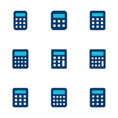 Calculator icon vector isolated on white background. Calculator vector icon. Accounting icon