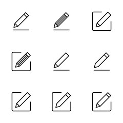 Edit icon vector isolated on white background. Pencil icon. sign up Icon vector. edit text