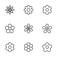 Flower icon vector isolated on white background. flower vector. flower symbols