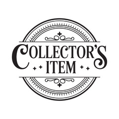 Vintage style collector s item emblem stamp design