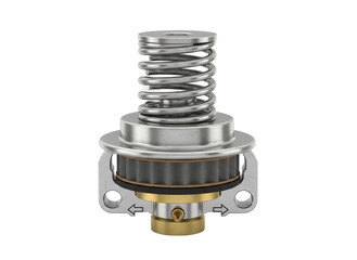 Car shock absorber strut suspension automobile part isolated on png background