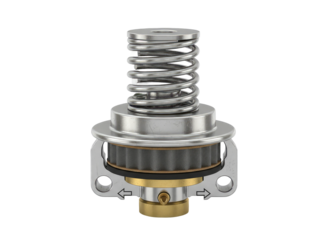 Car shock absorber strut suspension automobile part isolated on png background