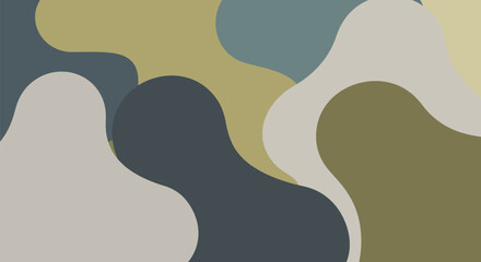 Elegant earthy tone color palette with smooth organic shapes for modern designs