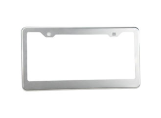 Car number frame on transparent background for mockup with clipping path vector