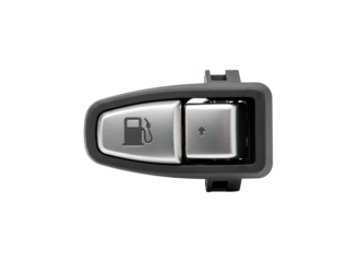 Fuel door and trunk release switch panel from car interior detail component part