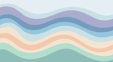 Pastel Wave Pattern Background with a Calming Aesthetic for Creative Projects