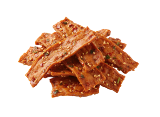 Pile of yuxiang shredded pork vegetarian imitation meat dish for anytime snacks