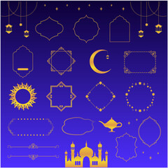 アラビアン風フレーム素材