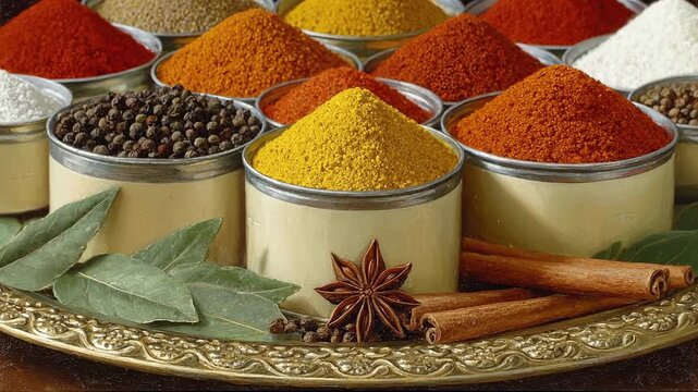 Aromatic Spice Collection A Culinary Journey Through Flavor and Color.