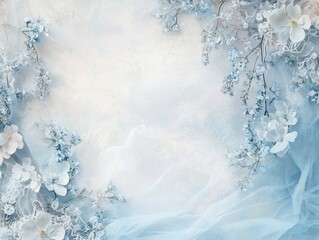 Delicate floral arrangement in pastel hues, evoking serenity and grace