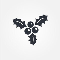 holly icon symbol illustration vector eps10 logo template design pattern seamless bright minimal design flat design realistic style simple design modern design