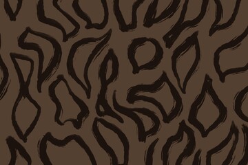 Sepia abstract swirl pattern with intricate beige curls and earthy flow, suitable for vintage organic or rustic branding