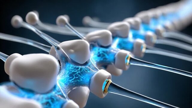 Medical Innovation: A mesmerizing display of intricate cellular structures, rendered in captivating detail, hints at the groundbreaking potential of scientific exploration. 