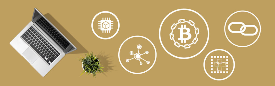 Concept of blockchain - Powered by Adobe