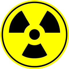 Obraz premium Radioactive sign vector 