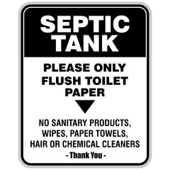 Septic tank, sign vector