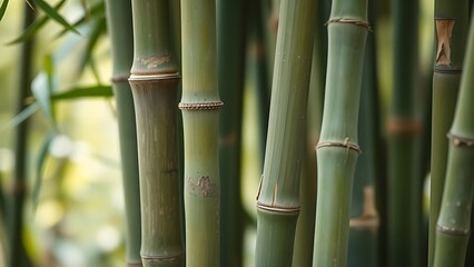 clacking. Bamboo stalks knocking together in the wind, close-up of intersecting canes. bar promotions, beverage menus, designed for product packaging and bar promotions, elevates brand perception.