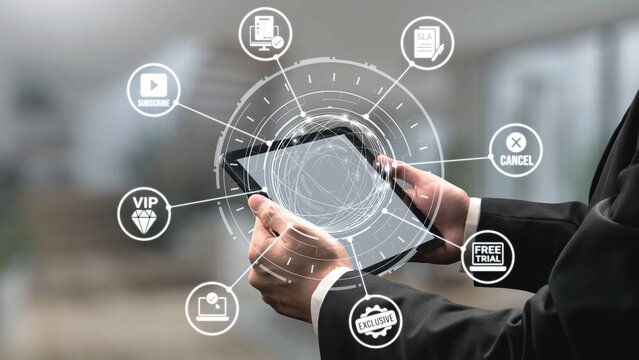 Concept of subscription services provides exclusive digital content. This model offers continuous access, enhancing subscription services with personalized experiences and benefits. Gist