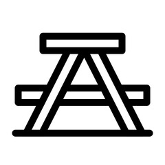 Picnic table icon
