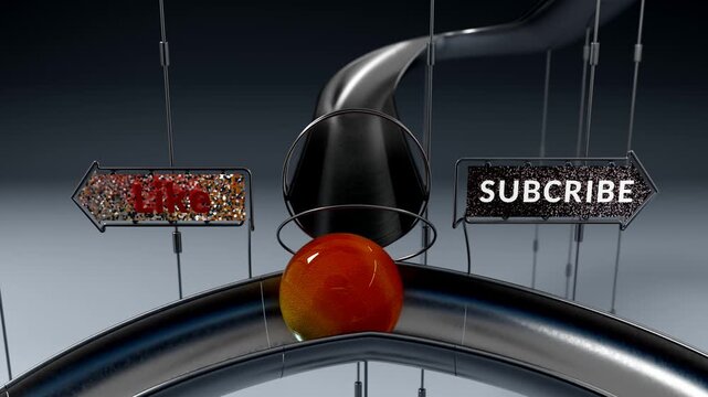 Ball Rolling Toward Like Path Decision Junction