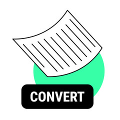 conversion process illustration for ui design and web design