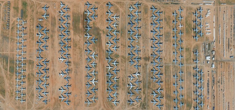 Davis-Monthan Air Force Base Boneyard, Aerial View