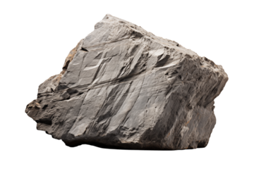 Rough Grey Rock Texture isolated. Natural Stone Element. on transparent background png
