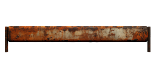 Rusty Metal Texture Background: Weathered Industrial Grungy Surface on transparent background png